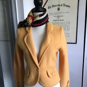 Yellow wool jacket sweater!